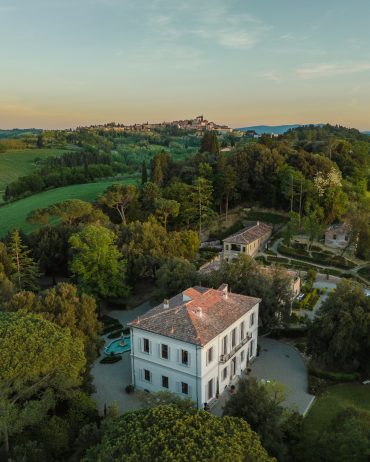 La villa vue du ciel